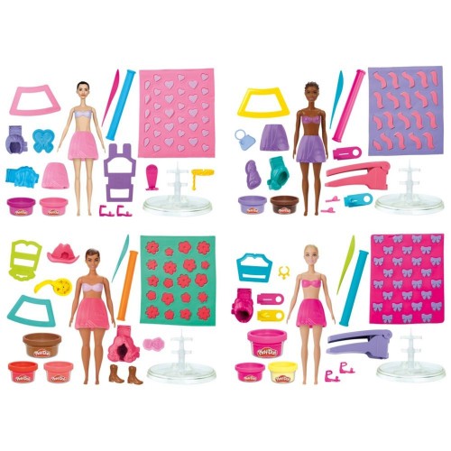 PLAY-DOH  BARBIE MUÑECAS SURTIDO SORPRESA SET DE MASA MOLDEABLE