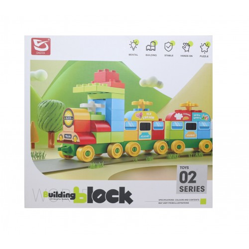 JUEGO DE BLOQUES TREN 68 PIEZAS CAJA