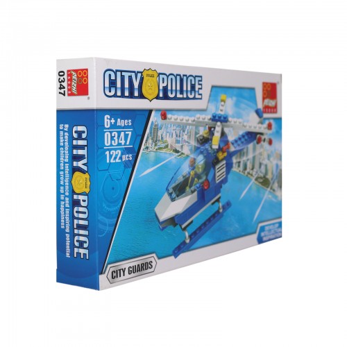 JUEGO DE BLOQUES HELICOPTERO 122 PIEZAS CAJA