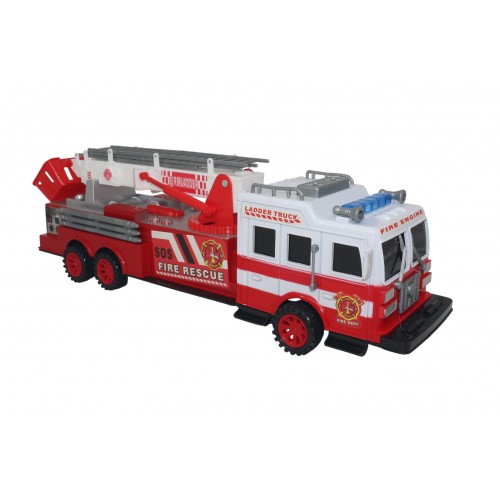 CARRO BOMBERO FIRE PILAS LUZ Y SONIDOS CAJA