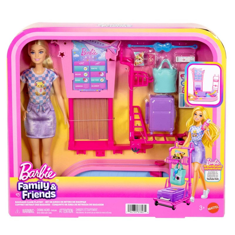 Barbie Set de Juego con Muñeca Aventuras de Viaje