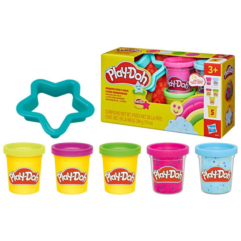 Play Doh Set de Masas X 5 latas para imaginar