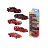 HOT WHEELS AUTOS FERRARI CAJA X 5 MATTEL