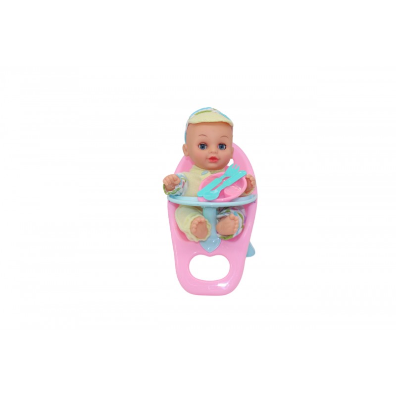 MUÑECO CON COMEDOR BOLSA