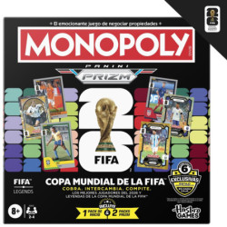 JUEGO DE MESA MONOPOLY PANINI PRIZM COPA MUNDIAL DE LA FIFA