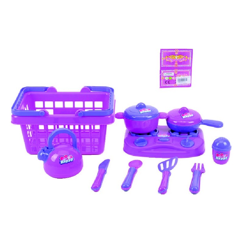 CANASTA CON ESTUFA Y OLLAS MALLA