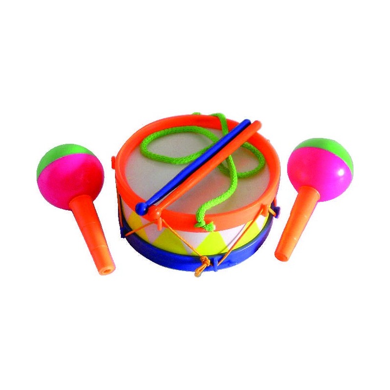 TAMBOR Y MARACAS BOLSA