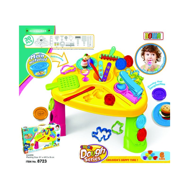 MESA PARA PLASTILINA Y ACCESORIOS CAJA