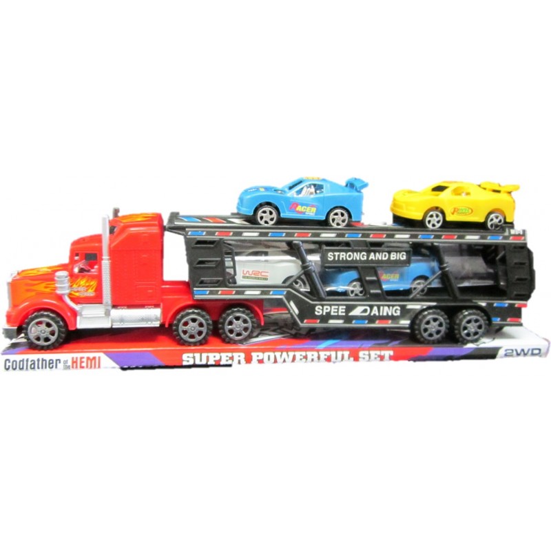 TRACTROMULA AING CON CARROS FRICCION BASE Y TAPA