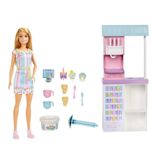 BARBIE SET HELADERÍA CON MUÑECA