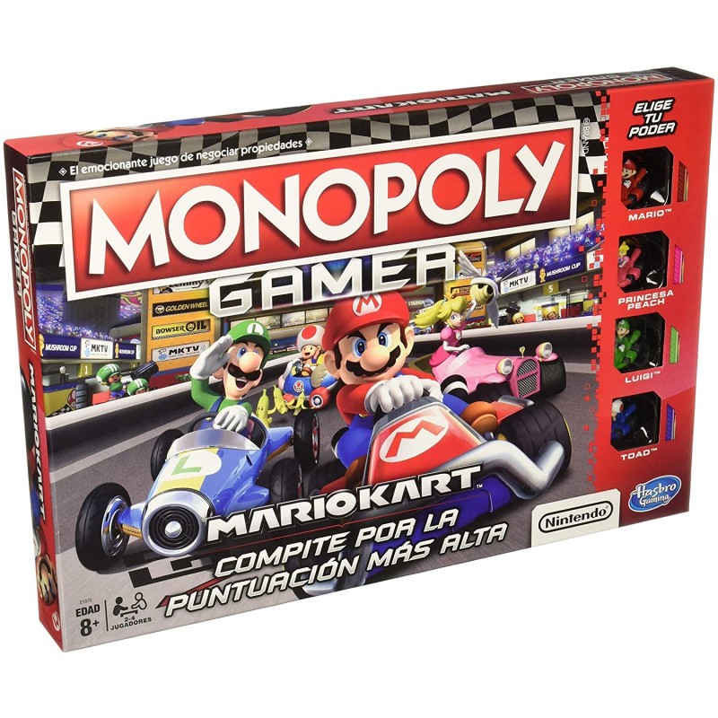 JUEGO DE MESA MONOPOLY GAMER MARIOKART HASBRO