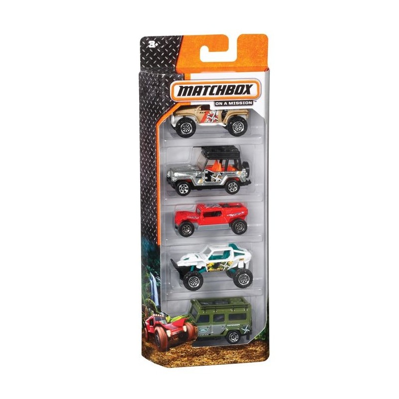 MATCHBOX SURTIDO AUTO BÁSICO PAQUETE DE 5