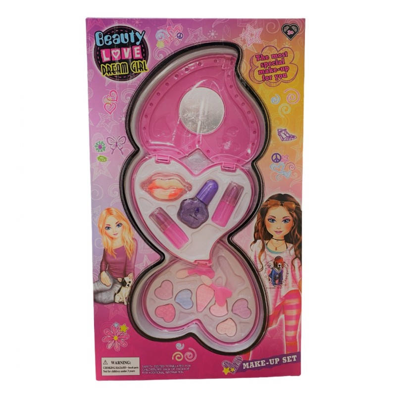 MAQUILLAJE CORAZON ESPEJO GRANDE DREAM GIRL CAJA