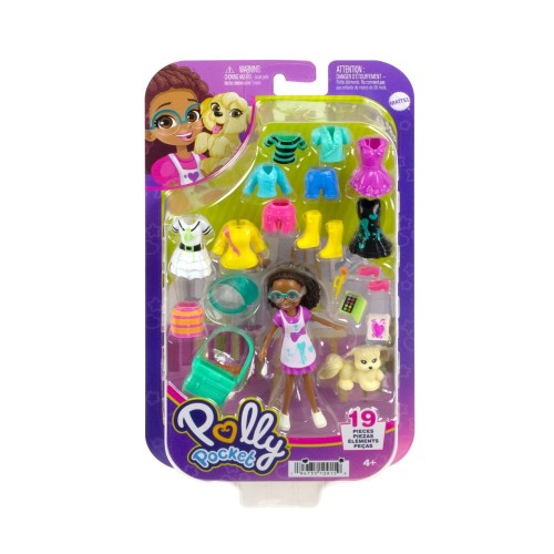 POLLY POCKET SET DE JUEGO PAQUETE DE MODAS MEDIANO MATTEL