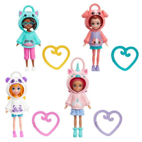 POLLY POCKET MUÑECA HOODIE AMIGOS MATTEL