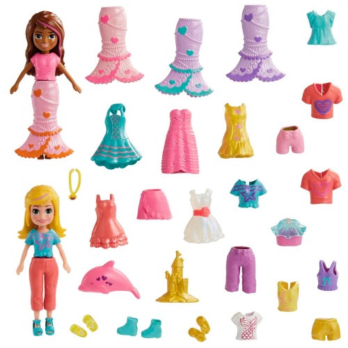 POLLY POCKET SET DE JUEGO PAQUETE DE MODAS GRANDE MATTEL
