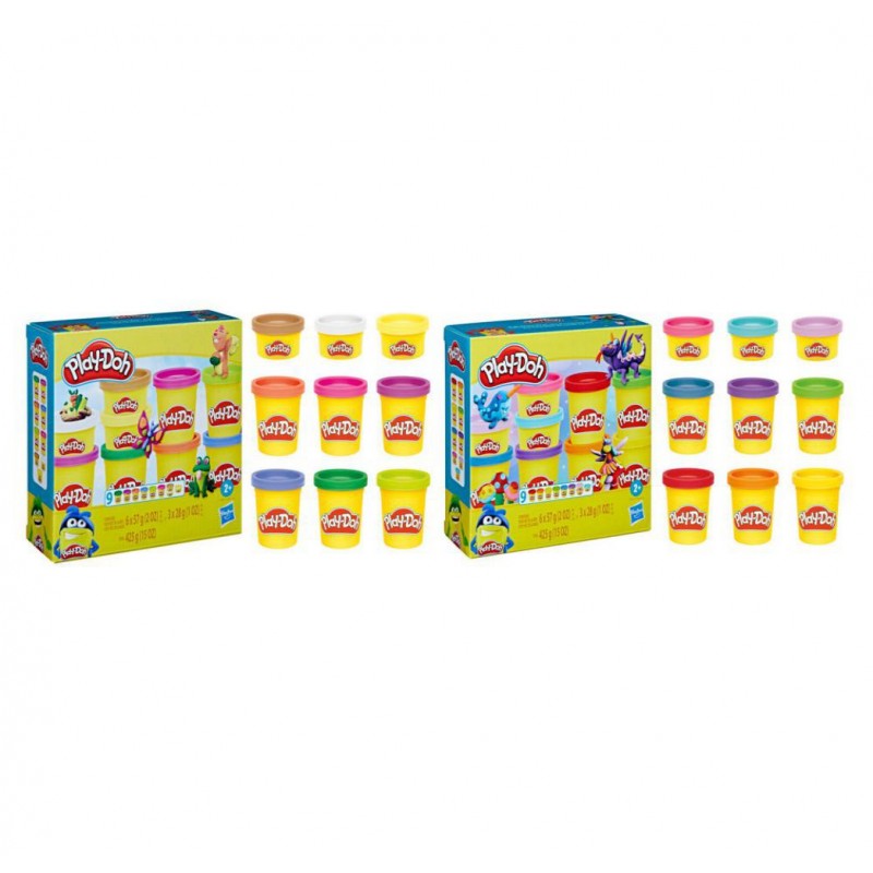 PLAY DOH DIVERTIDO SET COLORIDO 9 PACK SURTIDO HASBRO