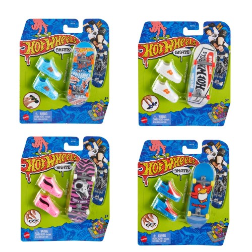 HOT WHEELS VEHÍCULO DE JUGUETE PATINETA CON TENIS DE SKATE MATTEL