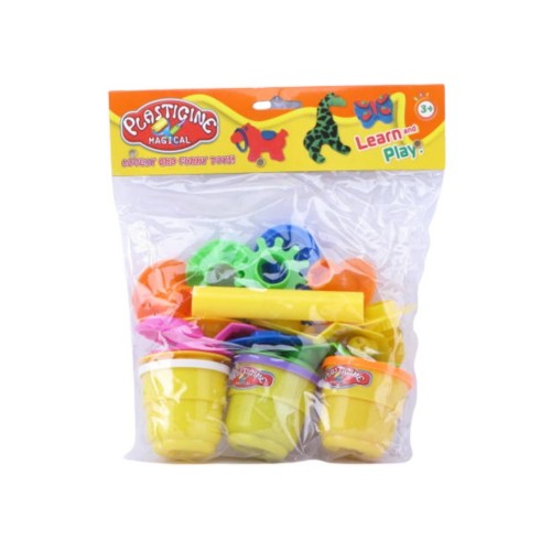 PLASTILINA FIGURAS DE FRUTAS Y ANIMALES BOLSA