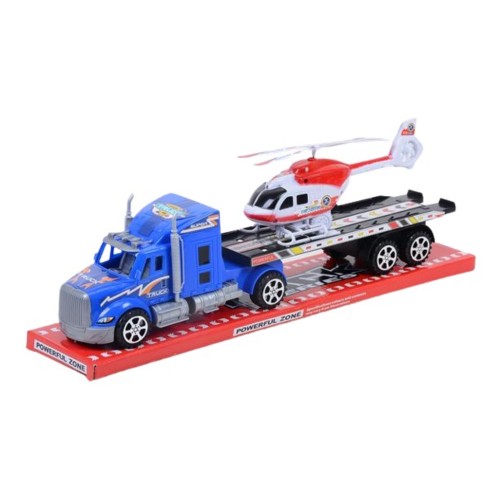 TRACTOMULA CON HELICOPTERO POWERFUL FRICCION BASE Y TAPA