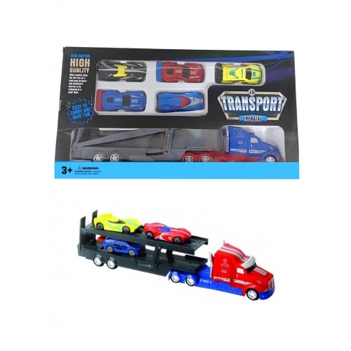 TRACTOMULA TRANSPORT CON CARROS CAJA