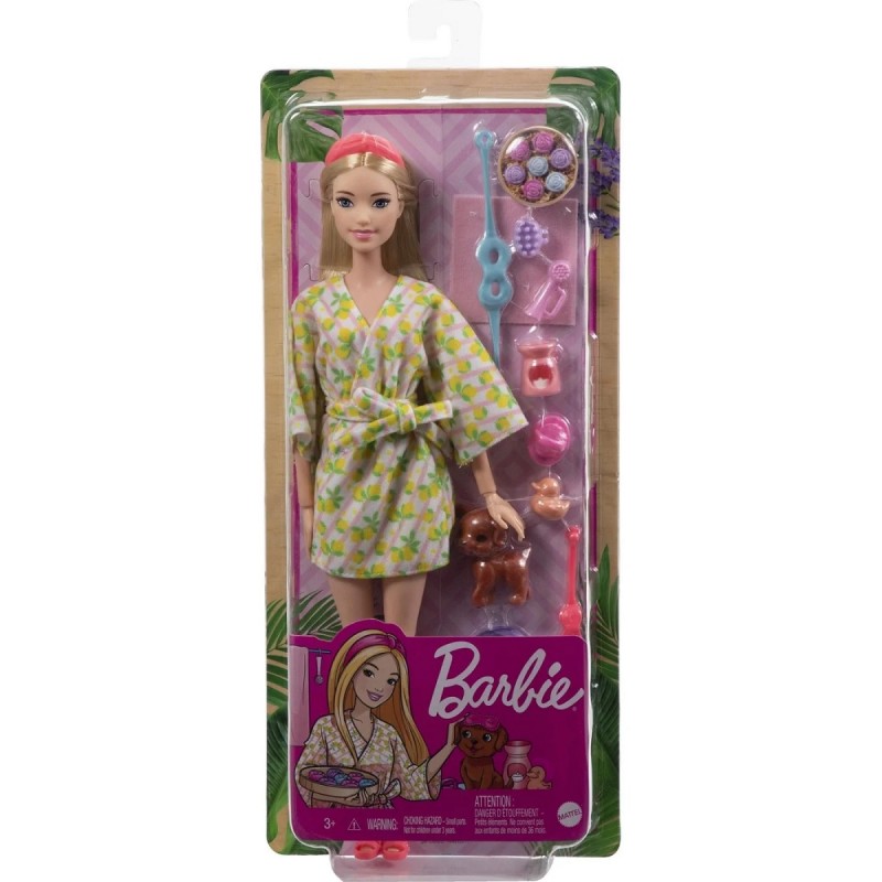 BARBIE MUÑECA SERIE BIENESTAR DIA DE SPA MATTEL
