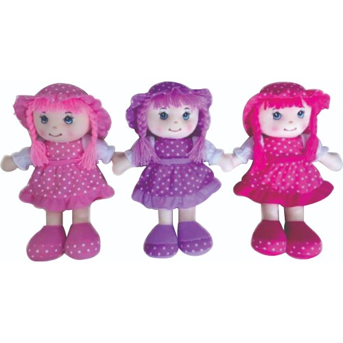 MUÑECA TRAPO 35 CENTIMETROS BOLSA