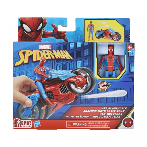 Figura de Acción Marvel Spider-Man Moto Arácnida Hasbro F6899