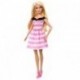 MUÑECA BARBIE DE ANIVERSARIO CON VESTIDO BLANCO Y ROSA
