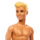 BARBIE KEN MUÑECO DE PLAYA CON TRAJE DE BAÑO ROSA Y AZUL