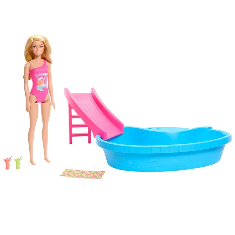 BARBIE PISCINA CON MUÑECA Juguetelandia