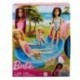 BARBIE PISCINA CON MUÑECA