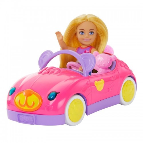 BARBIE CHELSEA MUÑECA Y AUTO DE OSITO