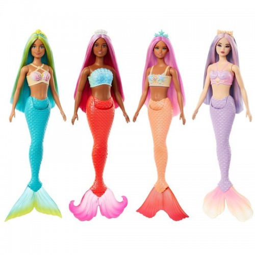 MUÑECA BARBIE ENSUEÑO SIRENAS CON CABELLO DE COLORES
