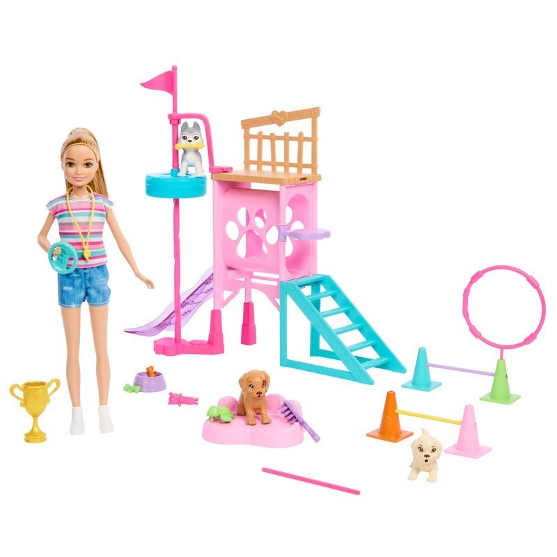 MUÑECA BARBIE STACIE AL RESCATE ENTRENADORA DE CACHORRITOS