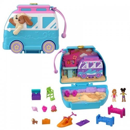 MUÑECA POLLY POCKET ESTUCHE DE PERRITO PLAYERO