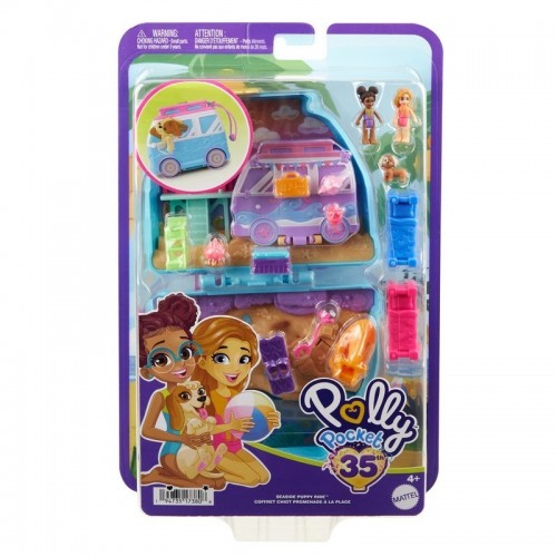 MUÑECA POLLY POCKET ESTUCHE DE PERRITO PLAYERO