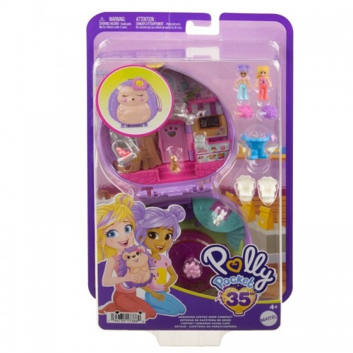 MUÑECA POLLY POCKET ESTUCHE DE CAFETERÍA DE ERIZO