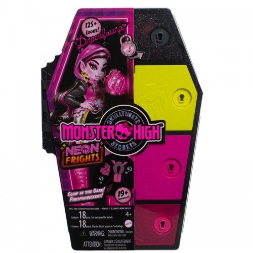 MUÑECA MONSTER HIGH SKULLTIMATES SECRETS SUSTOS NEÓN DRACULAURA