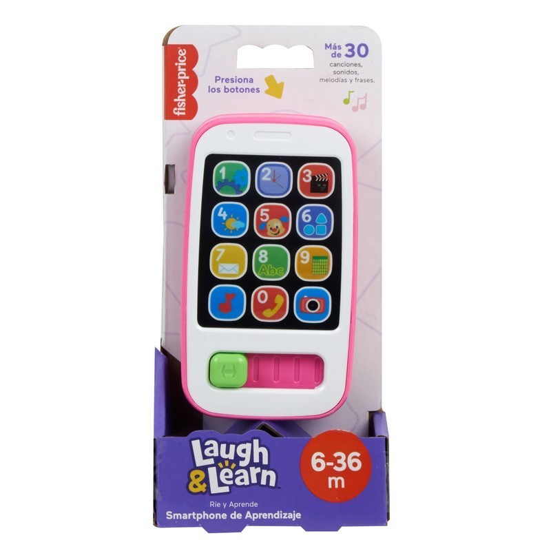 FISHER PRICE RÍE Y APRENDE SMARTPHONE DE APRENDIZAJE ROSA