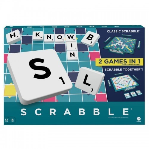 JUEGO DE MESA SCRABBLE 2 EN 1 COLABORATIVO