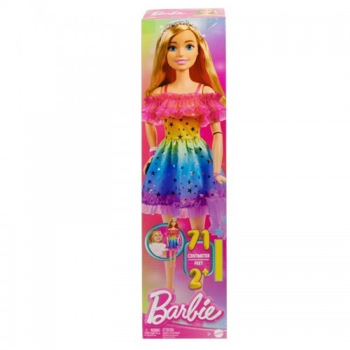 MUÑECA BARBIE ARCOÍRIS CABELLO RUBIO 71 CM