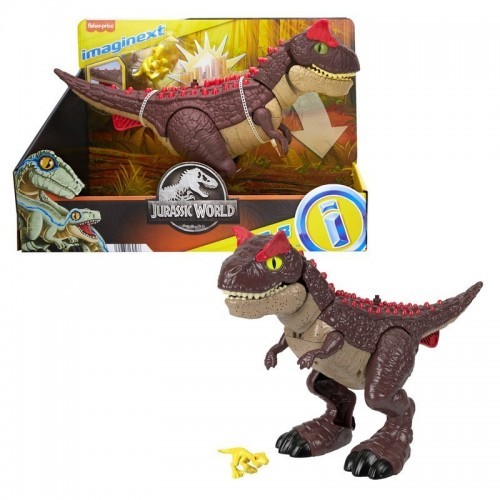 FISHER PRICE IMAGINEXT JURASSIC WORLD CARNOTAURUS MODO DEFENSA