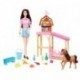 MUÑECA BARBIE RENEE SET DE CUIDADO DE CABALITO