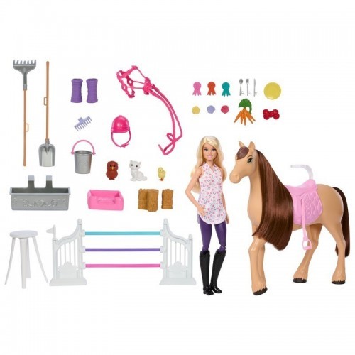 BARBIE DIVERSION ESTABLO DE CABALLOS CON MUÑECA