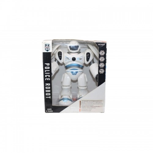 ROBOT POLICE PILAS LUZ Y SONIDO CAJA