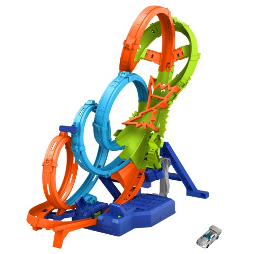HOT WHEELS ACTION PISTA VUELTAS Y CHOQUES DESAFIANTES