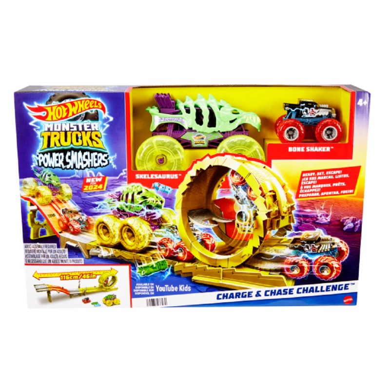 HOT WHEELS MONSTER TRUCKS PISTA ARENA ENERGÍA DE DEMOLICIÓN ¡RECARGA DE ENERGÍA Y DESTRUYE!