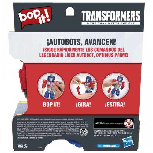 JUEGO DE MESA BOP IT! OPTIMUS PRIME