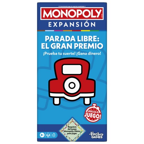 JUEGO DE MESA MONOPOLY EXPANSIÓN GRAN PREMIO PARKING GRATUITO
